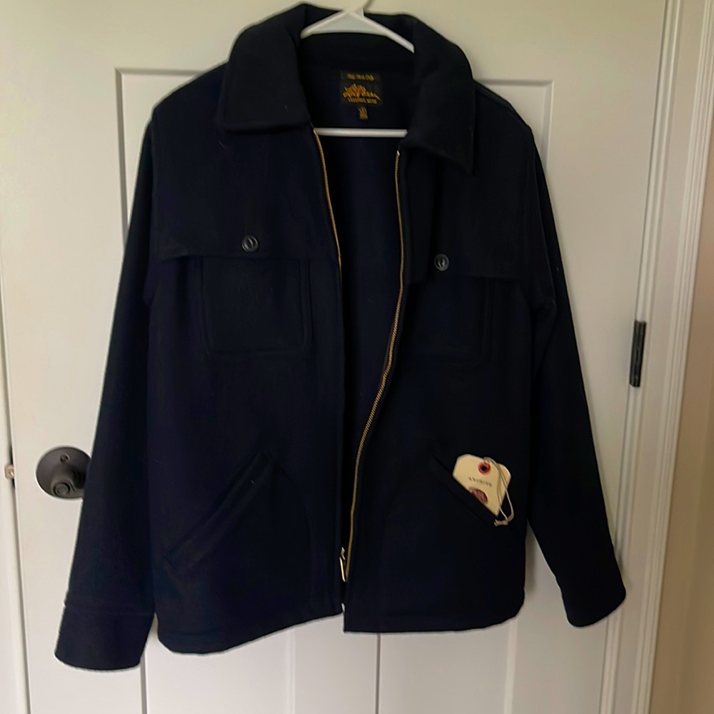 NWT LL Bean men’s wool pea coat